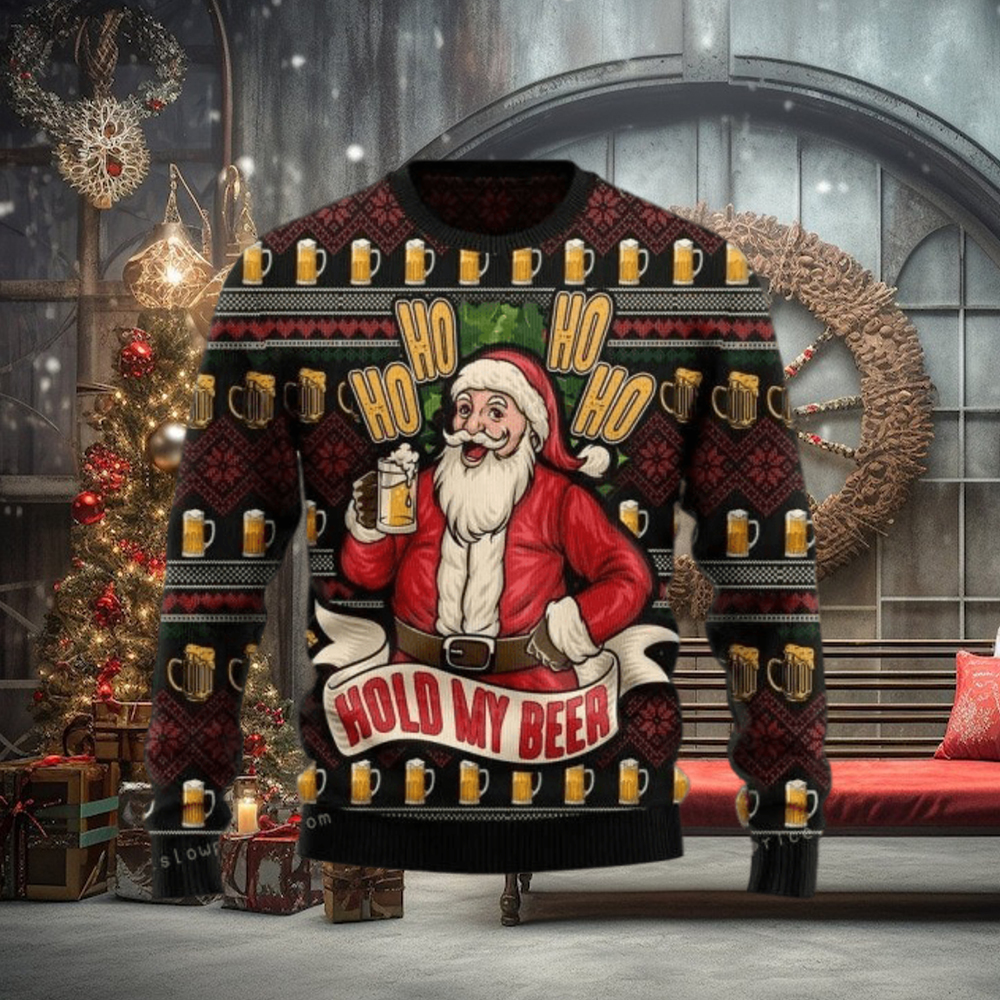 Ho Ho Hold My Beer Christmas Ugly Sweater Party Ho Ho Hold My Beer Christmas Ugly Sweater Party