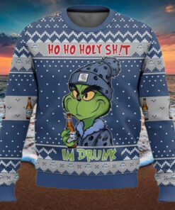 Ho Ho Holy Grinch I’m Drunk Busch Light Ugly Christmas Sweater