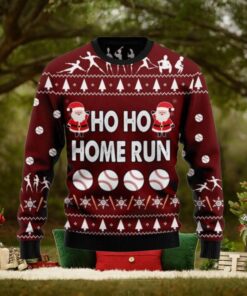 Ho Ho Home Run Ugly Christmas Sweater