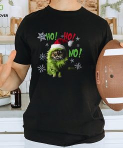 Ho Ho No Funny Bad Cat Christmas Shirt