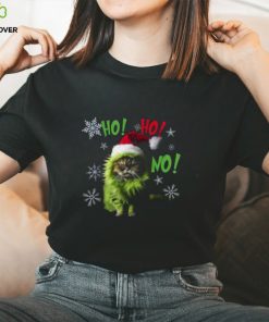 Ho Ho No Funny Bad Cat Christmas Shirt