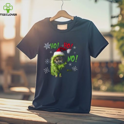 Ho Ho No Funny Bad Cat Christmas Shirt