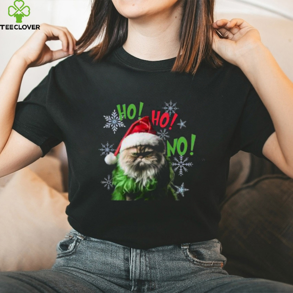 Ho Ho No Funny Bad Cat Funny Xmas Shirt Ho Ho No Funny Bad Cat Funny Xmas Shirt