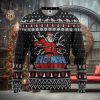 Santa Clause Plays Guitar Ugly Christmas Sweater Gift For Men Women