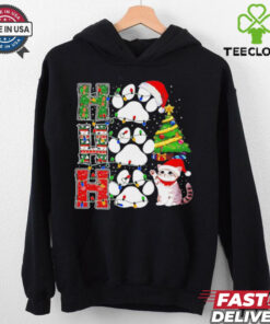 Ho ho ho cat paws Christmas shirt