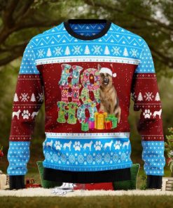 HoHoHo German Shepherd Ugly Christmas Sweater