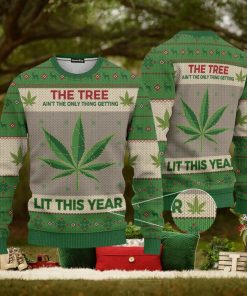 Hobby New Lit This Year Weed Ugly Christmas 3D Sweater Gift For Men And Women