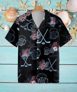 Hockey Beer Hawaiian Shirt For Men Women