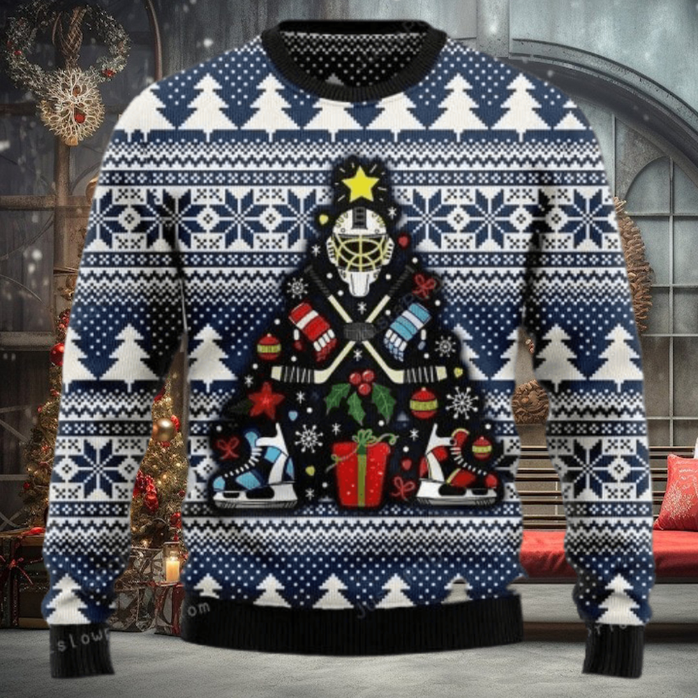 Hockey Christmas Ugly Sweater Party Hockey Christmas Ugly Sweater Party
