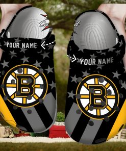 Hockey Crocs Personalized Bbruins Star Flag Clog Shoes