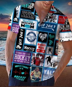 Hockey Hawaiian Shirt For Hockey Fan, Summer Holiday Gift Idea, Sports Lover Gift
