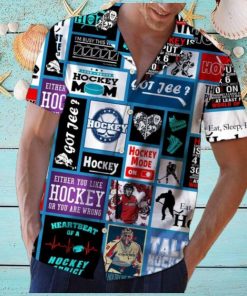 Hockey Hawaiian Shirt For Hockey Fan, Summer Holiday Gift Idea, Sports Lover Gift