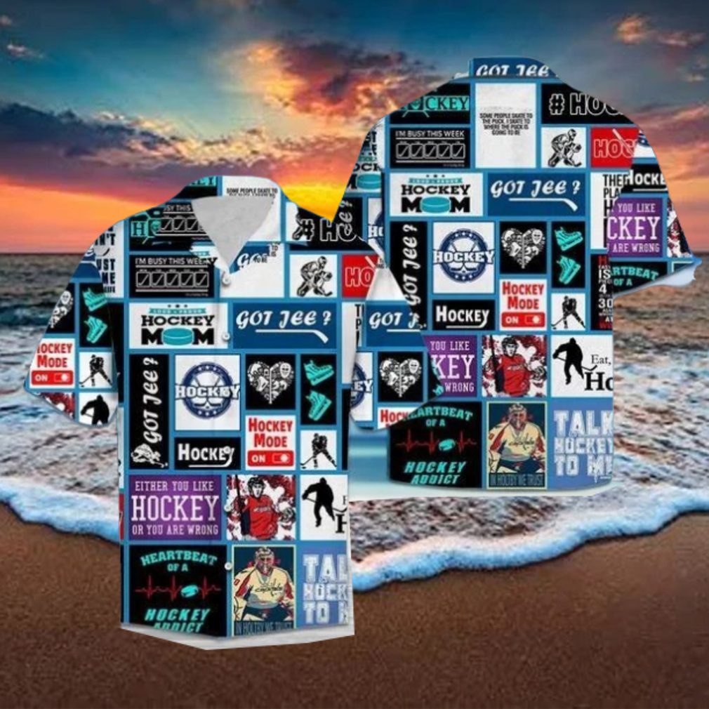 Hockey Heartbeat Hawaiian Shirt For Men Women Hockey Heartbeat Hawaiian Shirt For Men Women