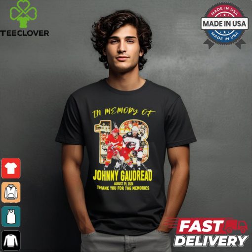 Hockey In Memory Of Johnny Gaudreau August 29, 2024 Thank You For The Memories Signature Shirt