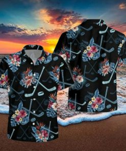 Hockey Tropical Hawaiian Shirt For Summer Holiday Gift Idea