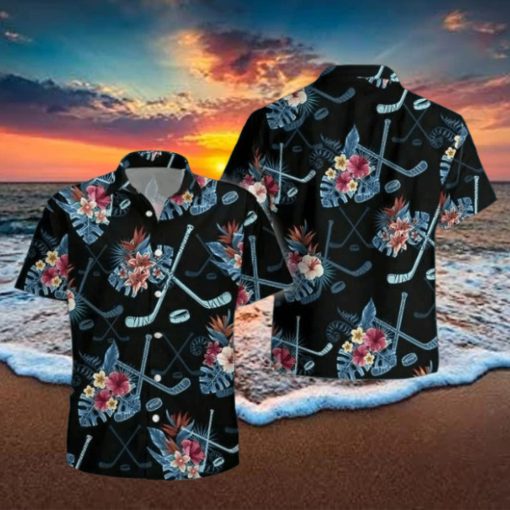 Hockey Tropical Hawaiian Shirt For Summer Holiday Gift Idea