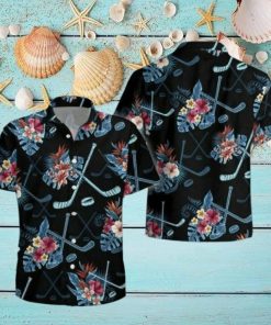 Hockey Tropical Hawaiian Shirt For Summer Holiday Gift Idea