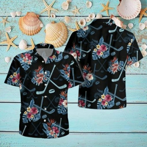 Hockey Tropical Hawaiian Shirt For Summer Holiday Gift Idea