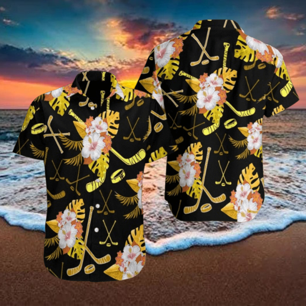 Hockey Tropical Puck Hawaiian Shirt For Men Women Hockey Tropical Puck Hawaiian Shirt For Men Women