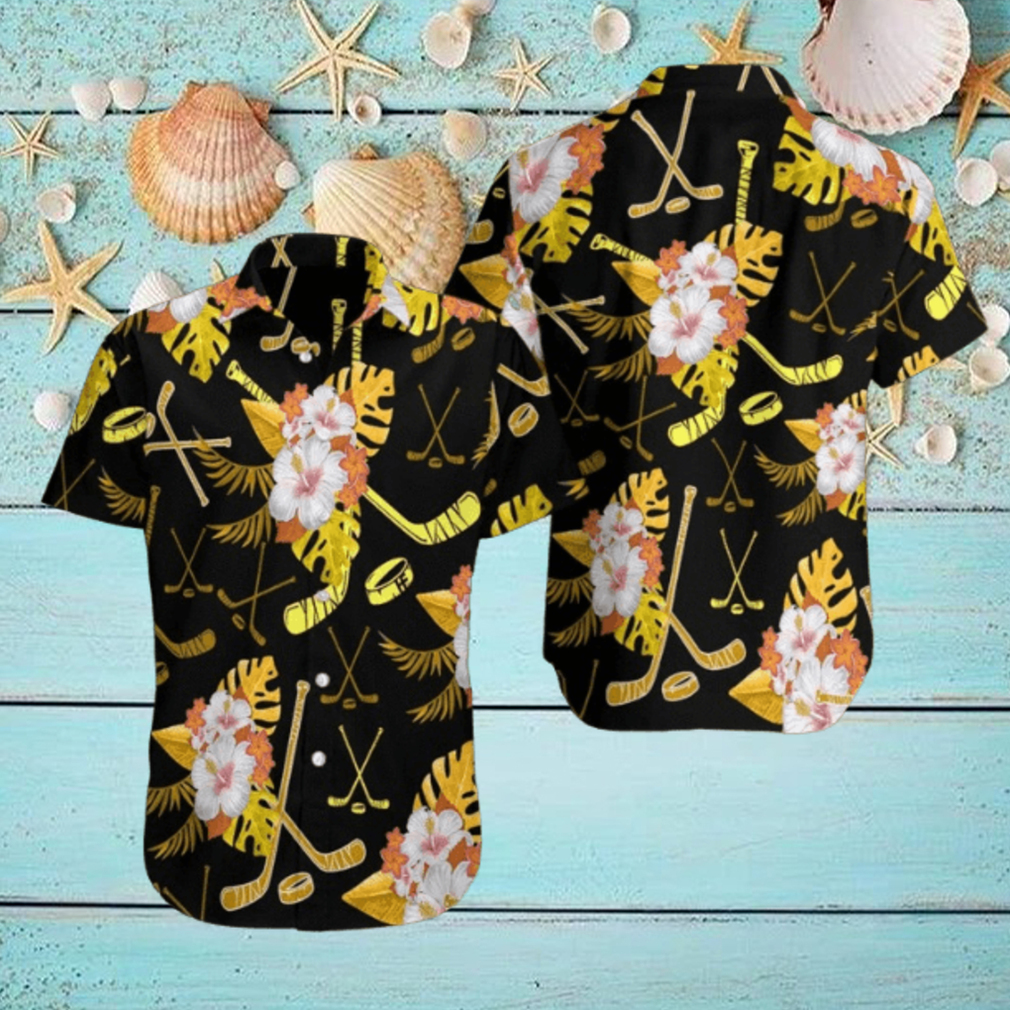 Hockey Tropical Puck Hawaiian Shirt For Men Women Hockey Tropical Puck Hawaiian Shirt For Men Women