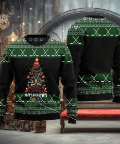 Hockeydays Christmas Tree Ugly Christmas Holiday Sweater