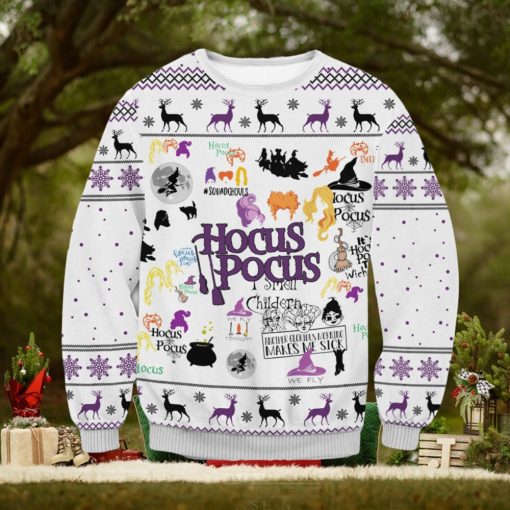 Hocus Pocus For Christmas Gifts 3D Printed Ugly Christmas Sweater