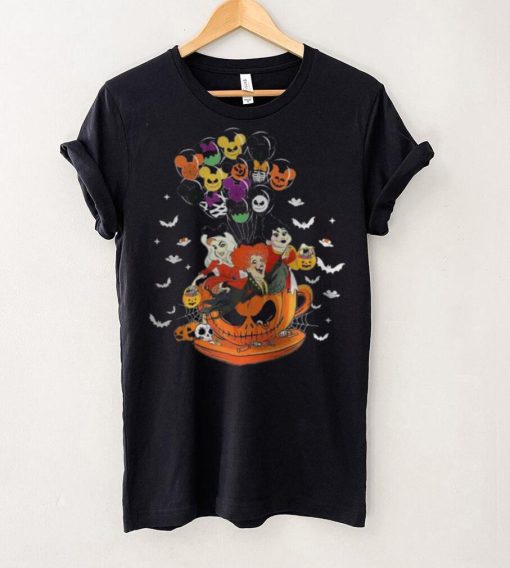 Hocus Pocus Halloween Teacup Mickey Scare Balloon Shirt, Disney Sanderson Sisters Tee