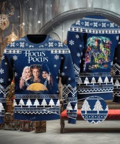 Hocus Pocus Sisters Witch Ugly Sweater Party