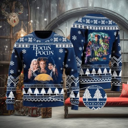 Hocus Pocus Sisters Witch Ugly Sweater Party