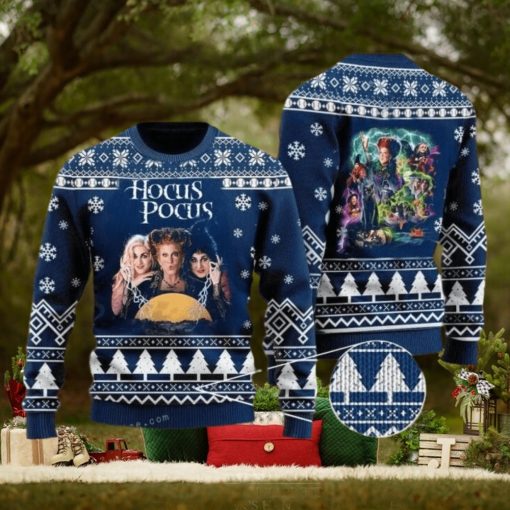 Hocus Pocus Sisters Witch Ugly Sweater Party