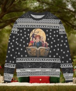 Hocus Pocus Spider Web Snowflake Ugly Christmas Sweater