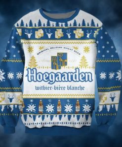 Hoegaarden Beer Ugly Christmas Sweater, Faux Wool Sweater, Gifts For Beer Lovers, International Beer Day, Best Christmas Gifts For 2022 – Prinvity