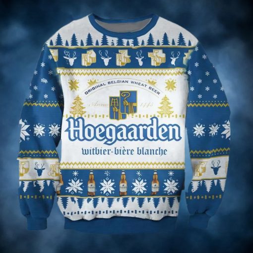 Hoegaarden Beer Ugly Christmas Sweater, Faux Wool Sweater, Gifts For Beer Lovers, International Beer Day, Best Christmas Gifts For 2022 – Prinvity
