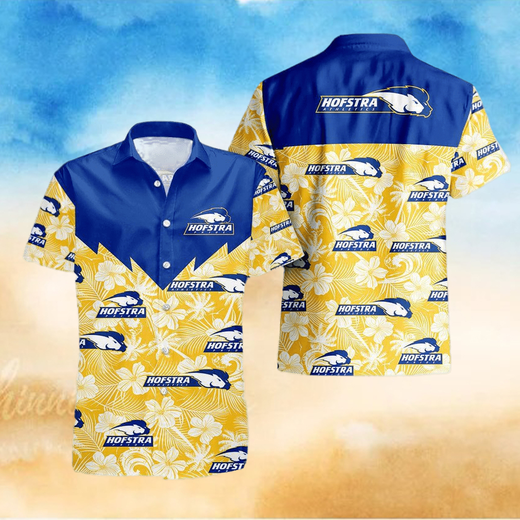 Hofstra Pride 3D Hawaiian Shirt Tropical Seamless NCAA Men And Women Gift For Fans Hofstra Pride 3D Hawaiian Shirt Tropical Seamless NCAA Men And Women Gift For Fans