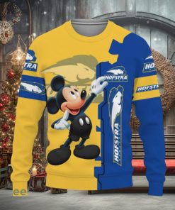 Hofstra Pride Mickey Mouse Champions Football Knitted Christmas Sweater