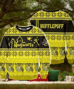 Hogwarts Hufflepuff Owl Harry Potter Ugly Christmas Sweaters