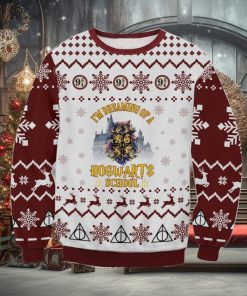 Hogwarts School Christmas Ugly Wool Knitted Sweater