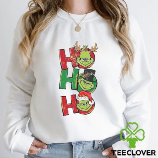 Hohoho Handrawing Green Grinch hoodie, sweater, longsleeve, shirt v-neck, t-shirt