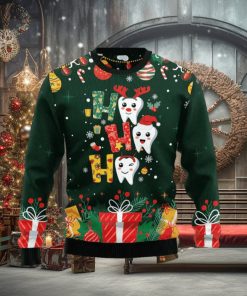Hohoho Teeth Ugly Christmas Sweater