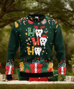Hohoho Teeth Ugly Christmas Sweater