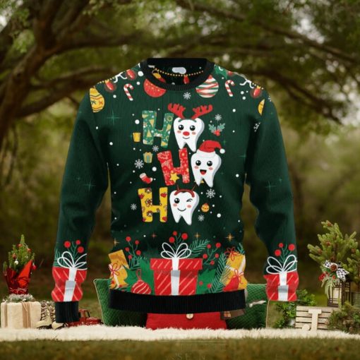 Hohoho Teeth Ugly Christmas Sweater