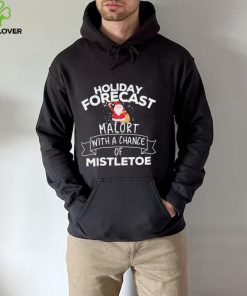 Holiday Forecast Malort With A Chance Of Mistletoe Christmas Shirt