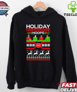 Holiday Hoops Inside the Xmas ugly shirt