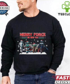 Holiday Movies Friends Merry Christmas Galaxy Retro Christmas Cartoon Friends Wars shirt