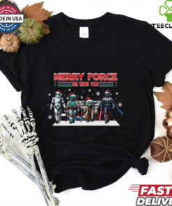 Holiday Movies Friends Merry Christmas Galaxy Retro Christmas Cartoon Friends Wars shirt