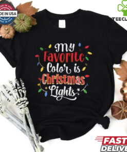 Holiday Time Lights Christmas Graphic T Shirt