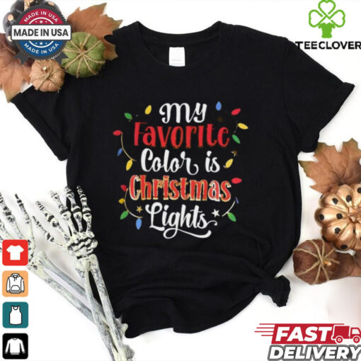 Holiday Time Lights Christmas Graphic T Shirt