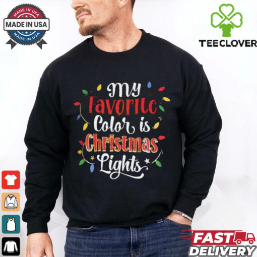 Holiday Time Lights Christmas Graphic T Shirt