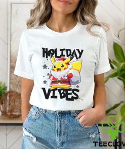 Holiday Vibes Quotes Matching Pajamas T Shirt