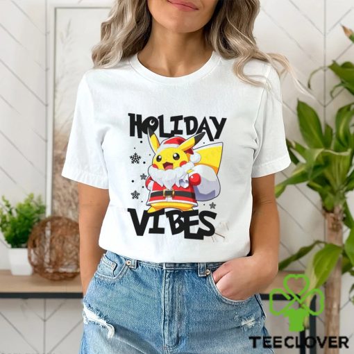 Holiday Vibes Quotes Matching Pajamas T Shirt